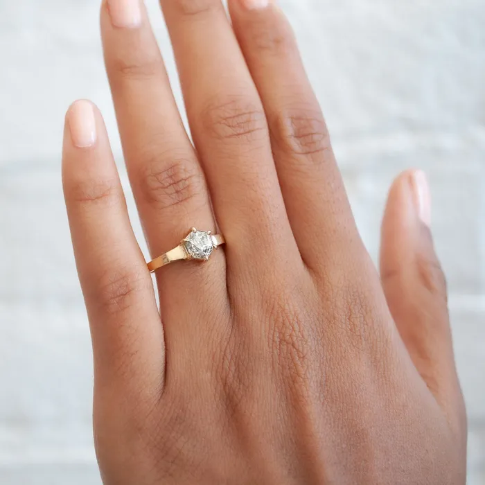 Rings Desert Star Hexagon Ring Lauren Wolf Jewelry