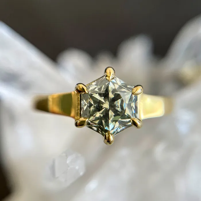 Rings Desert Star Hexagon Ring Lauren Wolf Jewelry