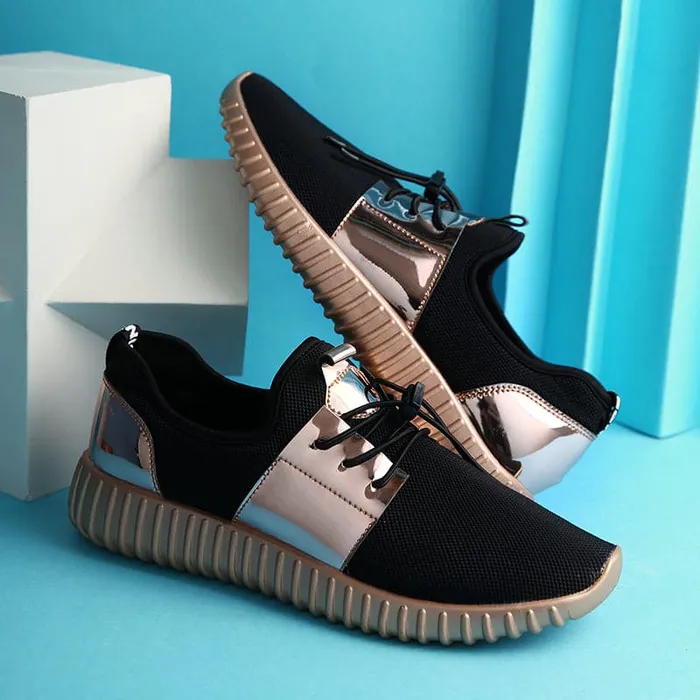Rings Divine Inspiration Styles VANCAT Mens BlackTone GoldTone SilverTone Metallic Sneaker Shoes