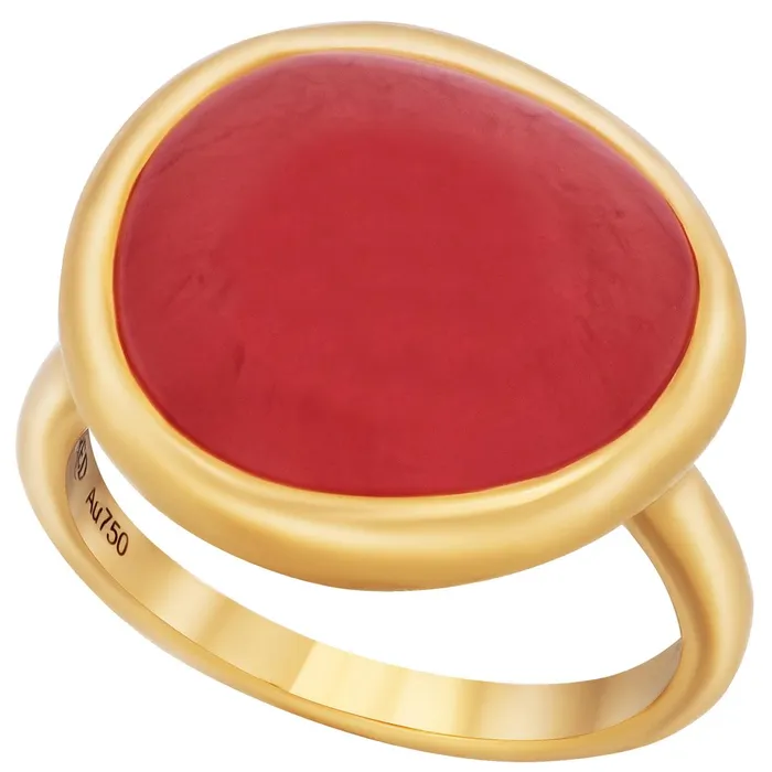 Rings Fred of Paris Fred of Paris Womens Ring Belles Rives RG Rhodochrosite Size 475 4B0814049