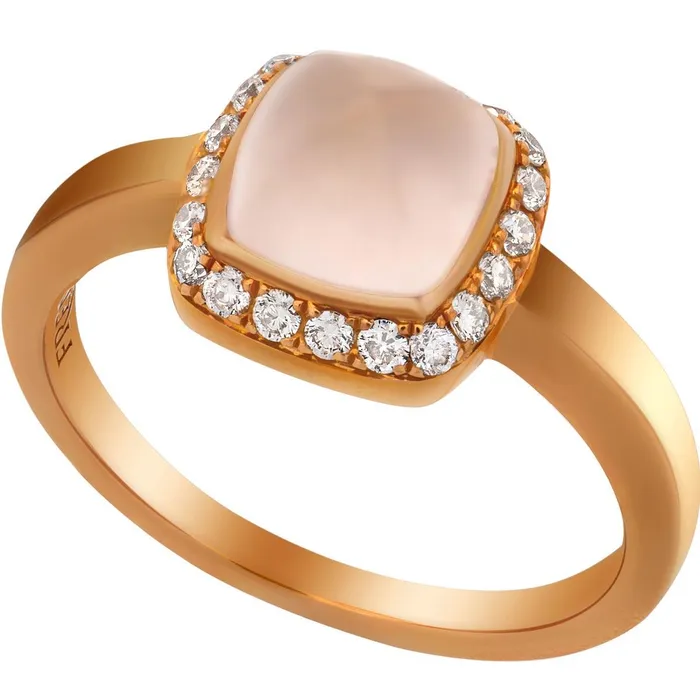 Rings Fred of Paris Fred of Paris Womens Ring Paindesucre Rose Gold Quartz Size 375 4B0685046