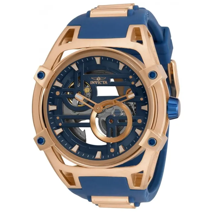 Rings Invicta Invicta Mens Automatic Watch Akula Blue and Rose Gold Tone Strap 32355 Rings Invicta Invicta Mens Automatic Watch Akula Blue and Rose Gold Tone Strap 32355