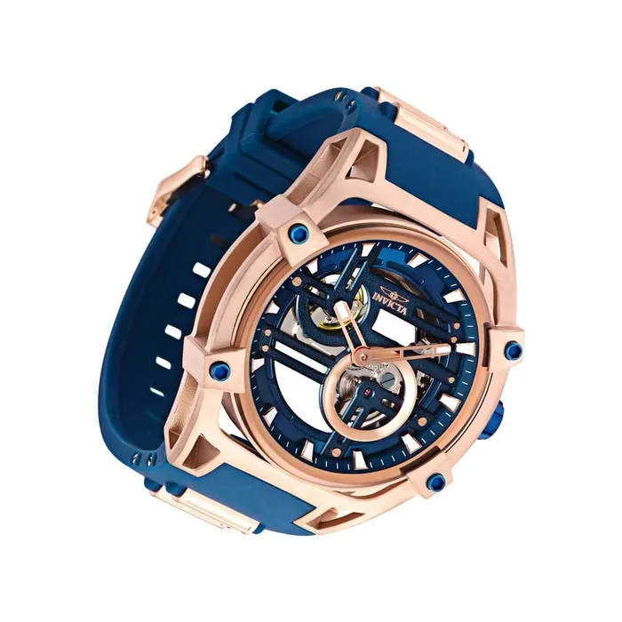 Rings Invicta Invicta Mens Automatic Watch Akula Blue and Rose Gold Tone Strap 32355 Rings Invicta Invicta Mens Automatic Watch Akula Blue and Rose Gold Tone Strap 32355