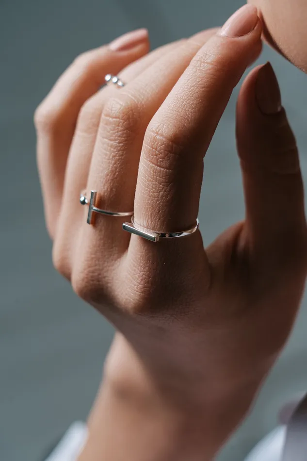 Rings Kty Bar On Top Ring Silver