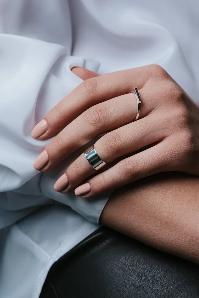 Rings Kty Bar On Top Ring Silver