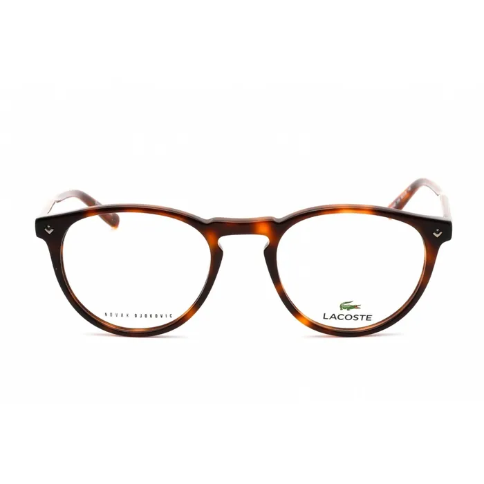 Rings Lacoste Lacoste Mens Eyeglasses Clear Demo Lens Blonde Havana Plastic Frame L2601ND 218