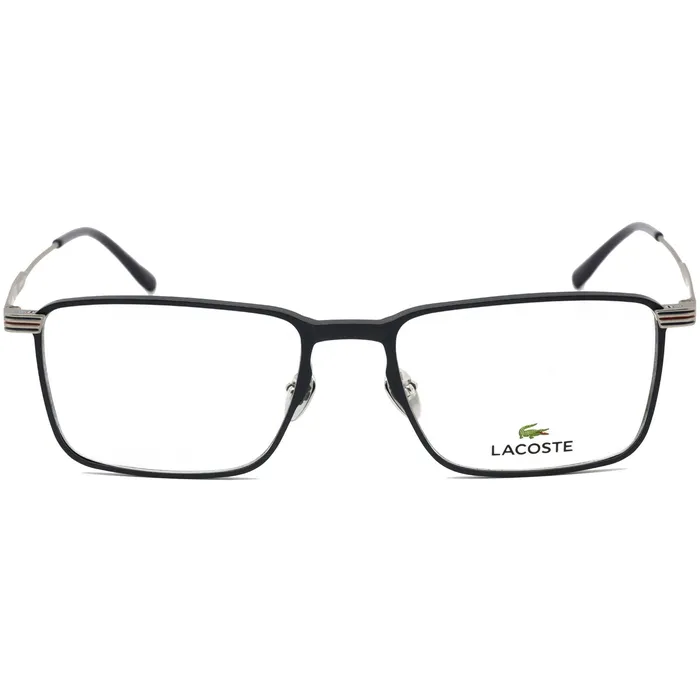 Rings Lacoste Lacoste Mens Eyeglasses Semimatte Blue and Silver Rectangular Frame L2285E 400