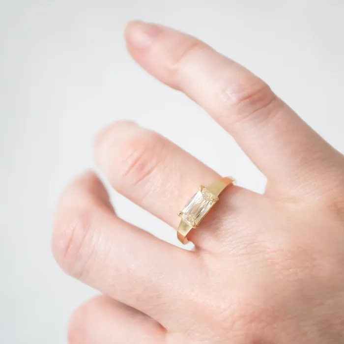 Rings Lauren Wolf Jewelry Radiant Yellow Diamond Ring