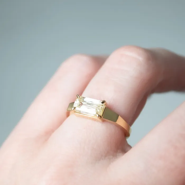 Rings Lauren Wolf Jewelry Radiant Yellow Diamond Ring