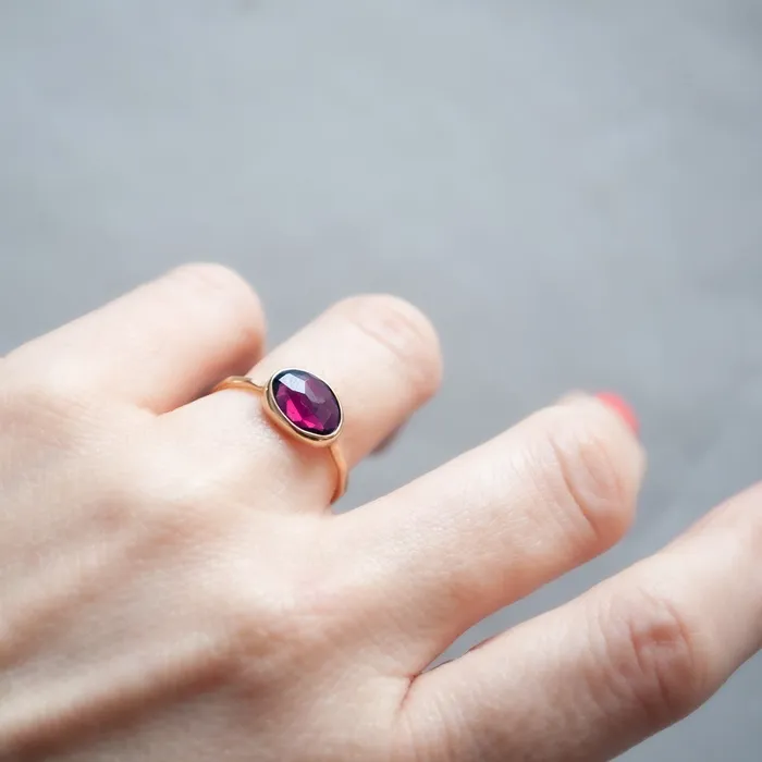 Rings Melissa Joy Manning Garnet Ring