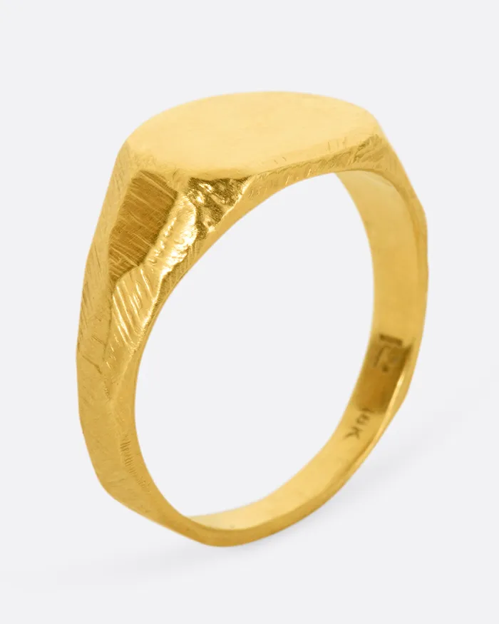 Rings PAGE SARGISSON Hand Carved Signet Ring Rings PAGE SARGISSON Hand Carved Signet Ring
