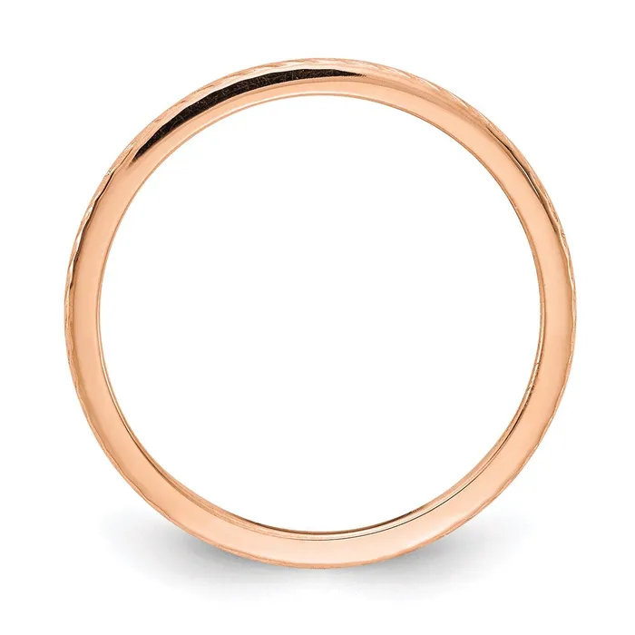 Rings Stackable Expressions 14K Rose Gold 12mm Twisted Wire Pattern Stackable Band STK22120R Rings Stackable Expressions 14K Rose Gold 12mm Twisted Wire Pattern Stackable Band STK22120R