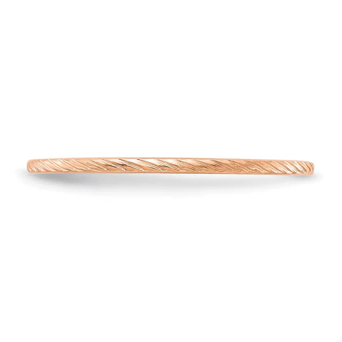 Rings Stackable Expressions 14K Rose Gold 12mm Twisted Wire Pattern Stackable Band STK22120R Rings Stackable Expressions 14K Rose Gold 12mm Twisted Wire Pattern Stackable Band STK22120R