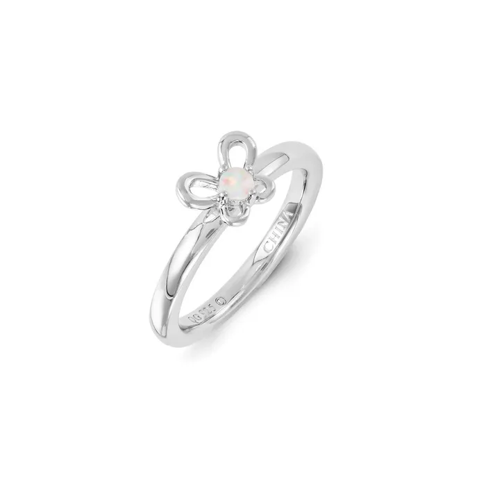 Rings Stackable Expressions Sterling Silver Stackable Expressions Created Opal Ring QSK1246 Rings Stackable Expressions Sterling Silver Stackable Expressions Created Opal Ring QSK1246