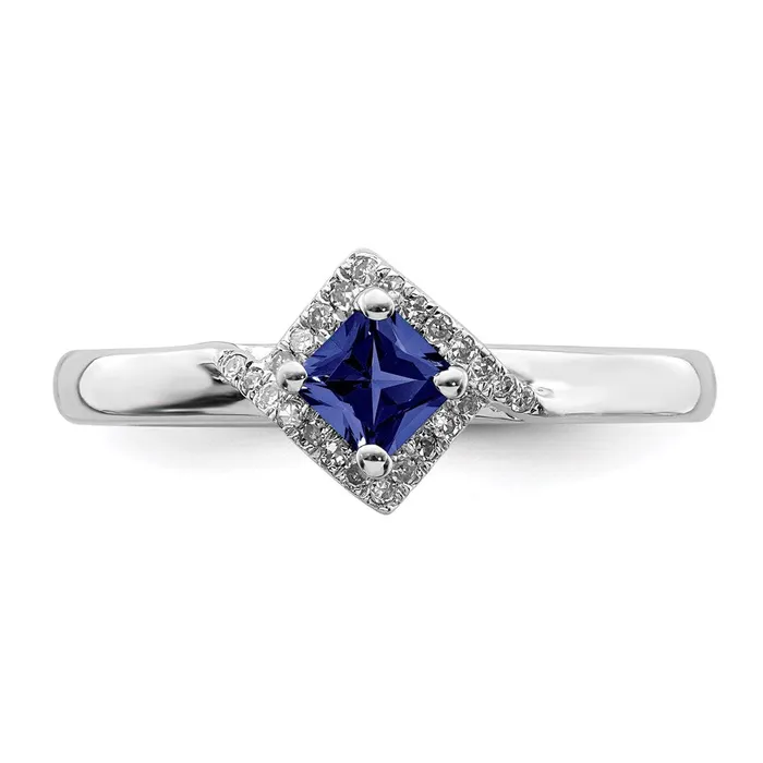 Rings Stackable Expressions Sterling Silver Stackable Expressions Polished Cr Sapphire Dia Ring QSK649 Rings Stackable Expressions Sterling Silver Stackable Expressions Polished Cr Sapphire Dia Ring QSK649