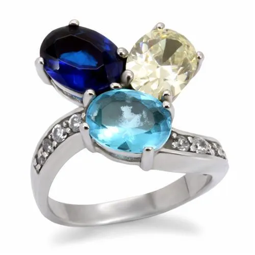 Rings TK094 High polished no plating Stainless Steel Ring with Synthetic Synthetic Glass in Multi Color Alamode Rings TK094 High polished no plating Stainless Steel Ring with Synthetic Synthetic Glass in Multi Color Alamode