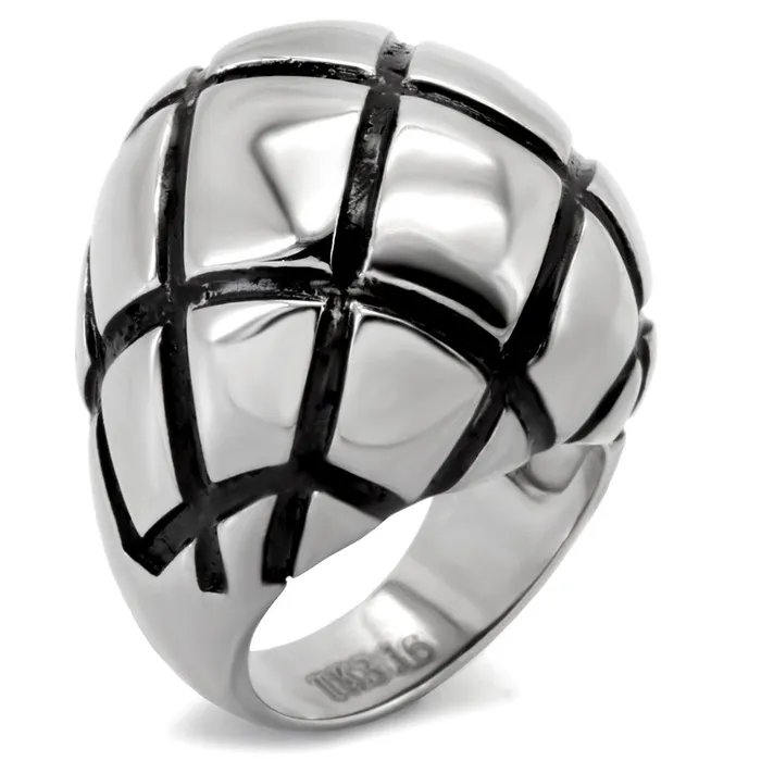 Rings TK139 High polished no plating Stainless Steel Ring with No Stone Alamode
