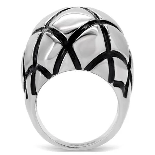 Rings TK139 High polished no plating Stainless Steel Ring with No Stone Alamode