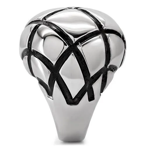 Rings TK139 High polished no plating Stainless Steel Ring with No Stone Alamode