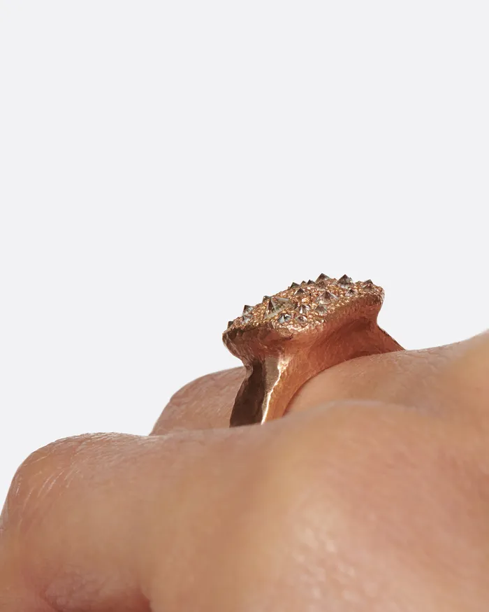 Rings TODD POWNELL Irregular Rose Gold Ring