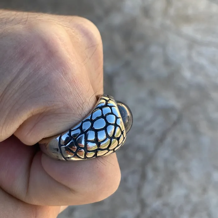 Rings Vivi Blue Reptile Eye Ring Snake Dinosaur Dragon Cat Lizard Stainless Steel Rings Vivi Blue Reptile Eye Ring Snake Dinosaur Dragon Cat Lizard Stainless Steel