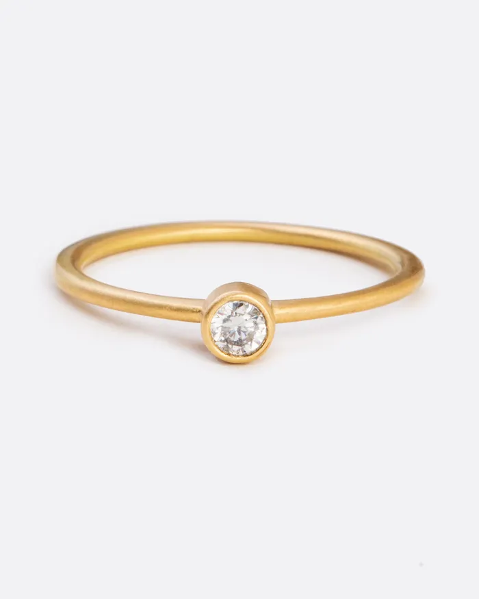 Round Diamond Stacking Ring LOLA BROOKS Rings