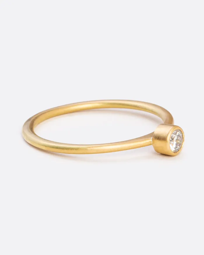 Round Diamond Stacking Ring LOLA BROOKS Rings