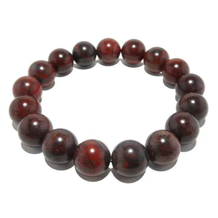 Satin Crystals Bracelets Poppy Jasper Bracelet Red Hematite Action