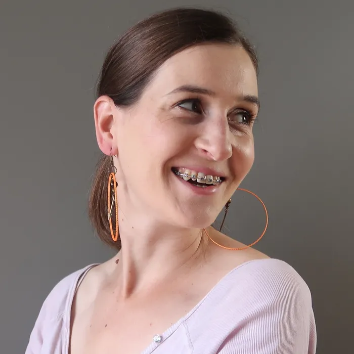 Satin Crystals Earrings Tigers Eye Earrings Orange Hoops Archery Aim High
