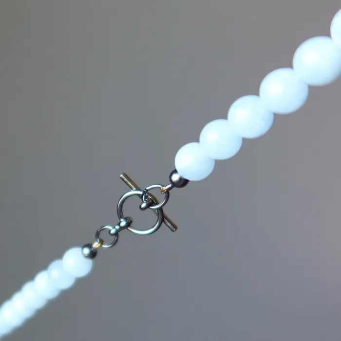 Satin Crystals Necklaces Aquamarine Necklace Ice Cool Blue Crystals