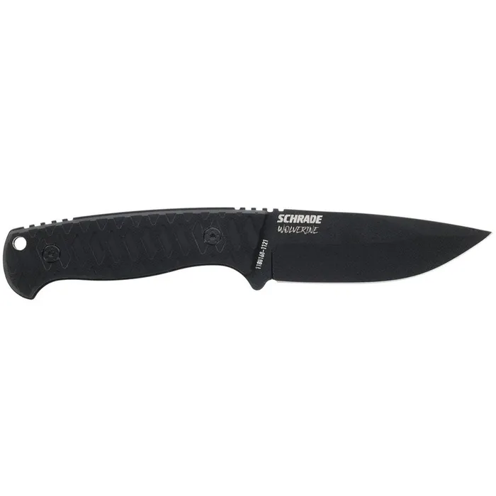 Schrade Knife Wolverine Black AUS10 Stainless Steel Blade 835 inch SC1182520 Schrade Bracelets Schrade Knife Wolverine Black AUS10 Stainless Steel Blade 835 inch SC1182520 Schrade Bracelets