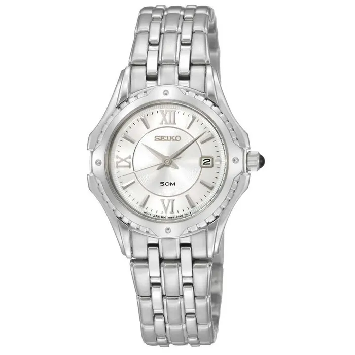 Seiko Bracelets Seiko SXDC35 Womens Le Grand Sport Stainless Steel Silver Dial Watch Seiko Bracelets Seiko SXDC35 Womens Le Grand Sport Stainless Steel Silver Dial Watch