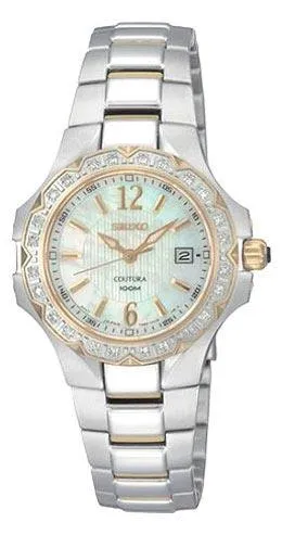 Seiko Seiko SXDB60 Womens Coutura Two Tone Diamond Quartz Watch Rings