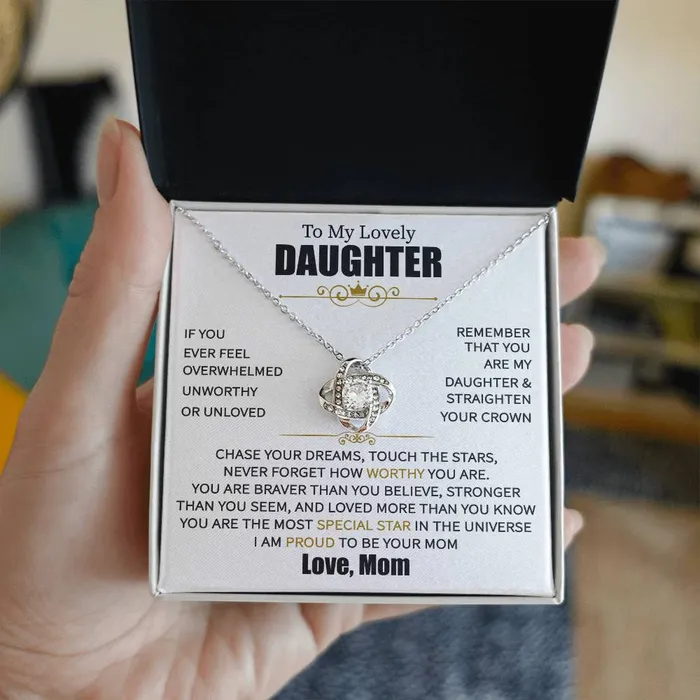 ShineOn Fulfillment Necklaces To My Daughter From Mom Message Card Necklace