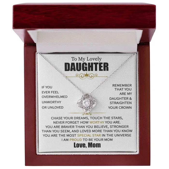 ShineOn Fulfillment Necklaces To My Daughter From Mom Message Card Necklace