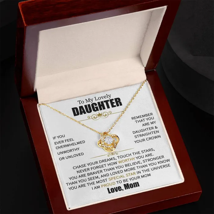ShineOn Fulfillment Necklaces To My Daughter From Mom Message Card Necklace