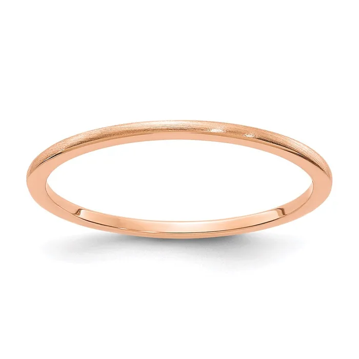 Stackable Expressions Rings 10K Rose Gold 12mm Half Round Satin Stackable Band 1STK24120R Stackable Expressions Rings 10K Rose Gold 12mm Half Round Satin Stackable Band 1STK24120R