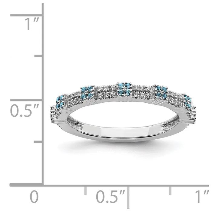 Stackable Expressions Rings Sterling Silver Stackable Expressions Blue Topaz Diamond Ring QSK2159 Stackable Expressions Rings Sterling Silver Stackable Expressions Blue Topaz Diamond Ring QSK2159