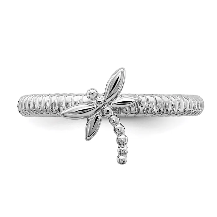 Stackable Expressions Rings Sterling Silver Stackable Expressions Dragonfly Ring QSK731 Stackable Expressions Rings Sterling Silver Stackable Expressions Dragonfly Ring QSK731