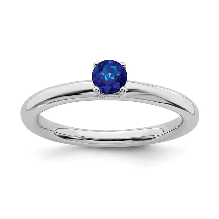 Stackable Expressions Rings Sterling Silver Stackable Expressions Rhodium Cr Sapp Ring QSK1907 Stackable Expressions Rings Sterling Silver Stackable Expressions Rhodium Cr Sapp Ring QSK1907