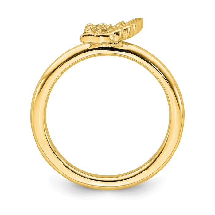 Stackable Expressions Rings Sterling Silver Stackable Expressions Yellowplated Angel Wing Ring QSK1984 Stackable Expressions Rings Sterling Silver Stackable Expressions Yellowplated Angel Wing Ring QSK1984