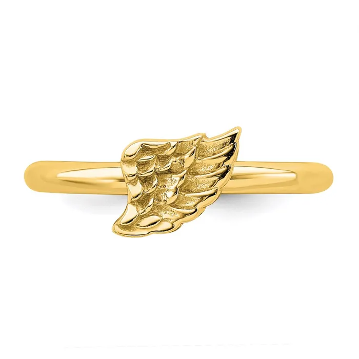 Stackable Expressions Rings Sterling Silver Stackable Expressions Yellowplated Angel Wing Ring QSK1984 Stackable Expressions Rings Sterling Silver Stackable Expressions Yellowplated Angel Wing Ring QSK1984