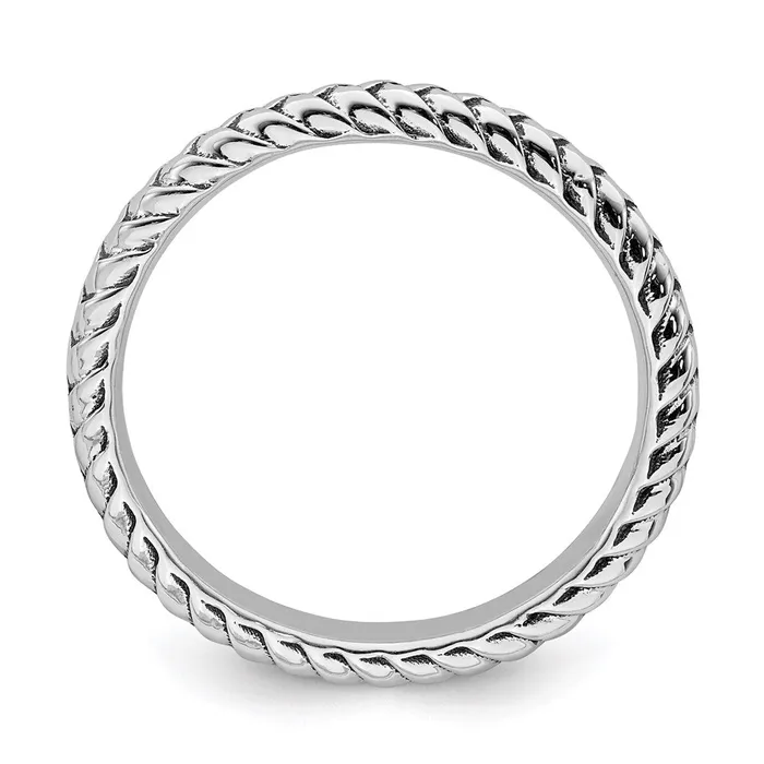 Stackable Expressions Sterling Silver Stackable Expressions Antiqued Ring QSK801 Rings Stackable Expressions Sterling Silver Stackable Expressions Antiqued Ring QSK801 Rings