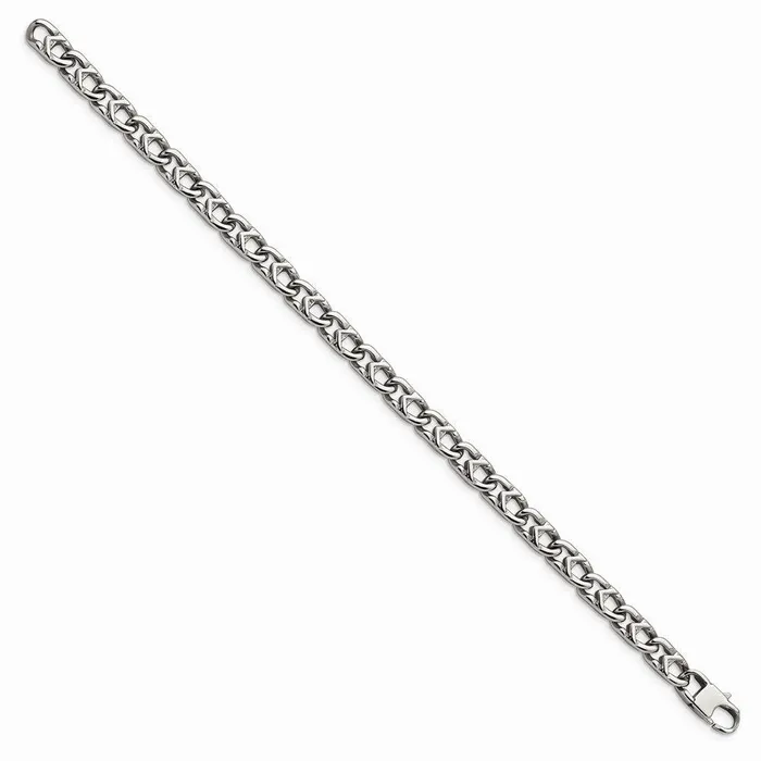 Stainless Steel Polished 6mm Bracelet Chisel Bracelets Stainless Steel Polished 6mm Bracelet Chisel Bracelets