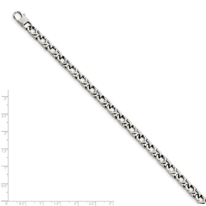 Stainless Steel Polished 6mm Bracelet Chisel Bracelets Stainless Steel Polished 6mm Bracelet Chisel Bracelets
