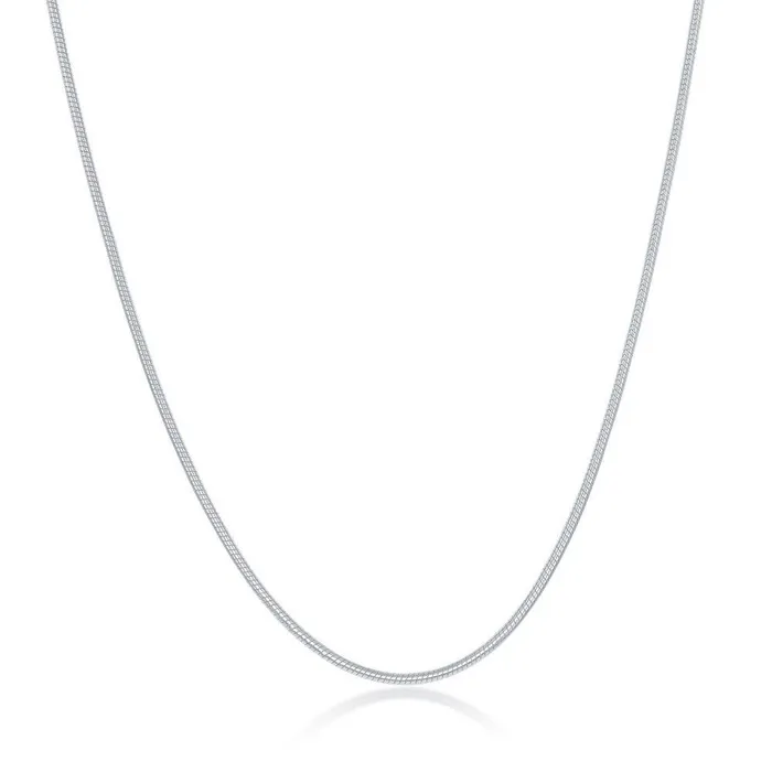 Sterling Silver Snake Chain 30 Classic Rings