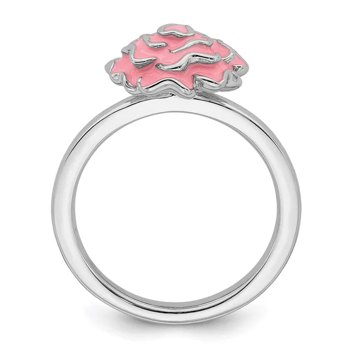 Sterling Silver Stackable Expressions Carnation Ring QSK927 Stackable Expressions Rings Sterling Silver Stackable Expressions Carnation Ring QSK927 Stackable Expressions Rings