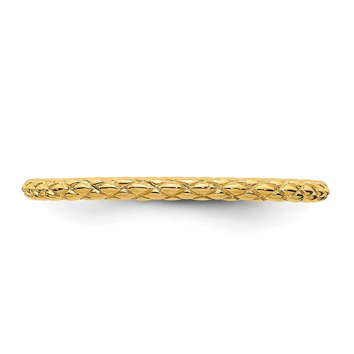 Sterling Silver Stackable Expressions Goldplated Crisscross Ring QSK186 Stackable Expressions Rings Sterling Silver Stackable Expressions Goldplated Crisscross Ring QSK186 Stackable Expressions Rings