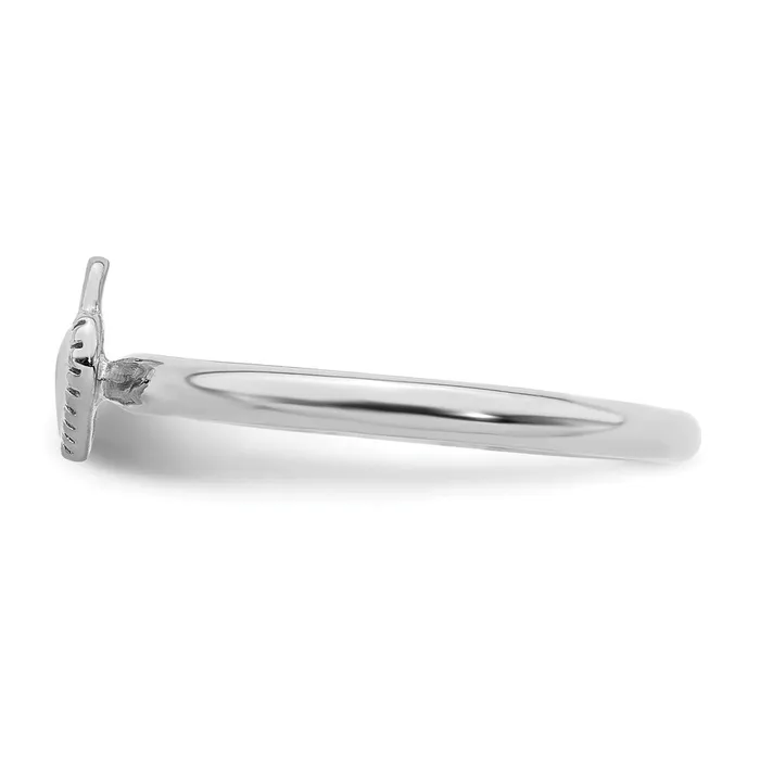 Sterling Silver Stackable Expressions Rhodium Heart Padlock Ring QSK1960 Stackable Expressions Rings Sterling Silver Stackable Expressions Rhodium Heart Padlock Ring QSK1960 Stackable Expressions Rings