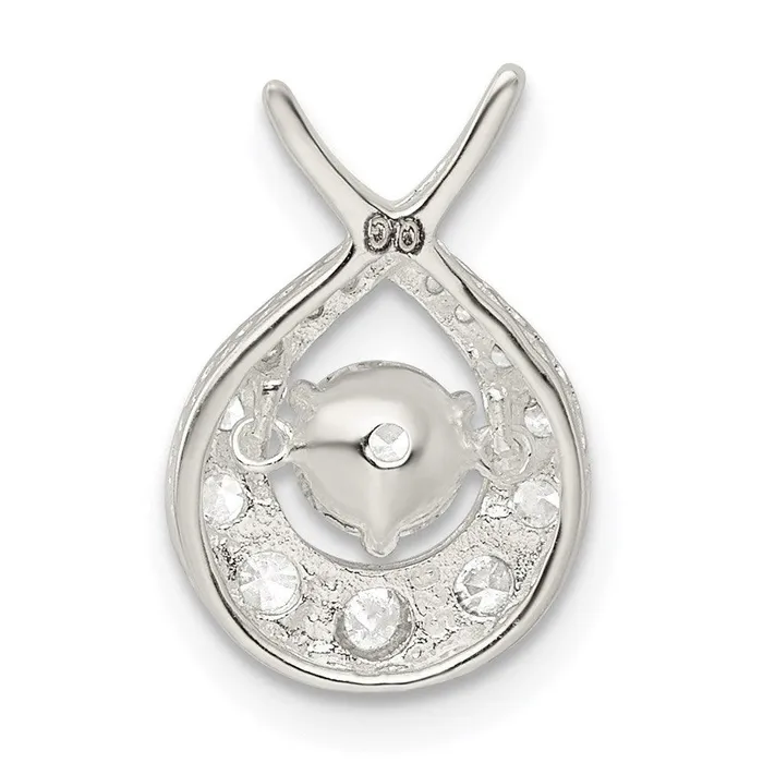 Sterling Silver Vibrant CZ Pendant Jewelry Necklaces Sterling Silver Vibrant CZ Pendant Jewelry Necklaces